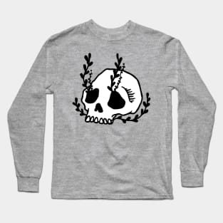 Graveyard Skull Long Sleeve T-Shirt